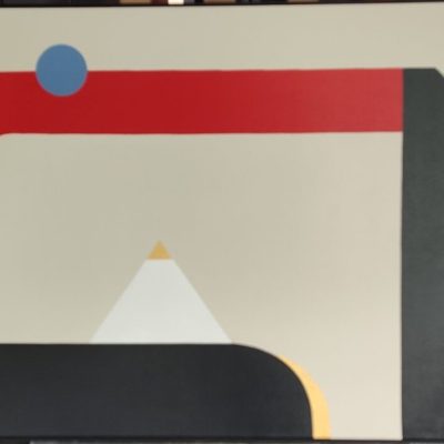 Piramida 2 – Ulje na platnu, 100×70 cm – Cena: 50.000 din Apstraktna slika Piramida 2, autor Miodrag Žigić, ulje na platnu, dimenzije 100×70 cm, cena 50.000 dinara.