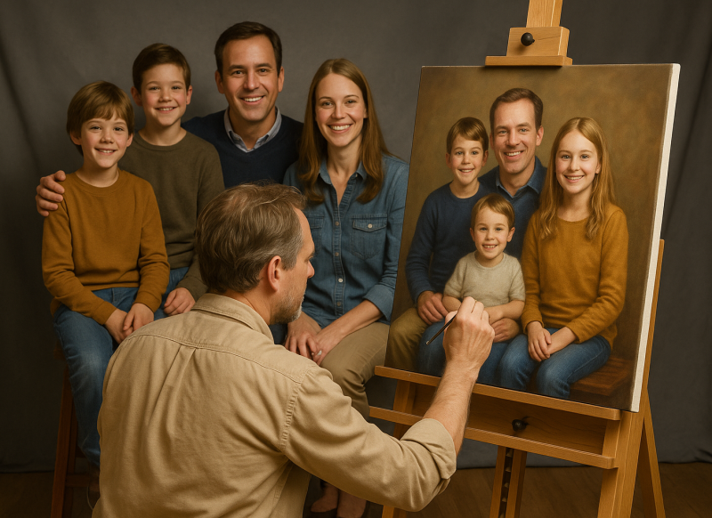 Prodaja umetnickih slika crtanje portreta